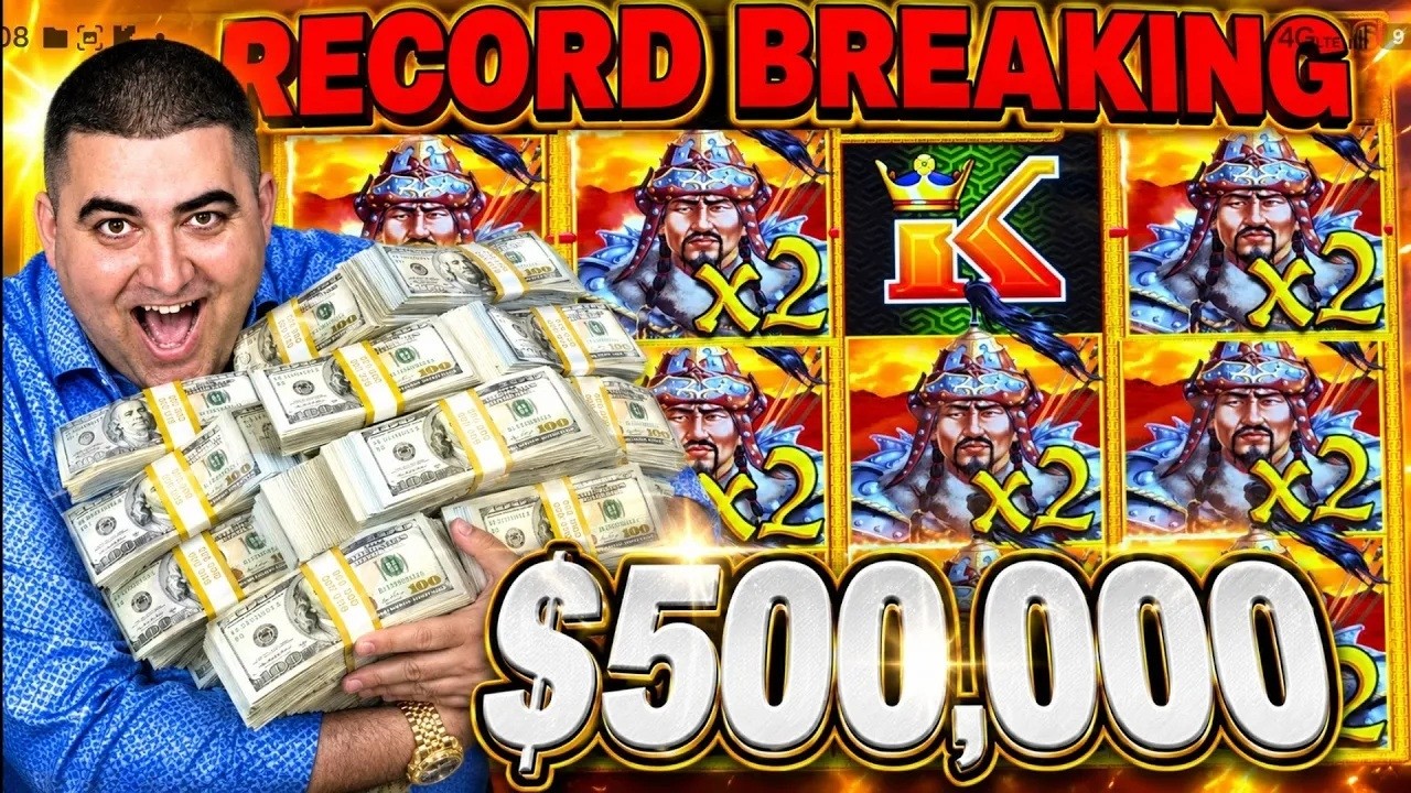 My RECORD BREAKING JACKPOT On Million Dollar Genghis Khan Slot - $2,500 Max Bet