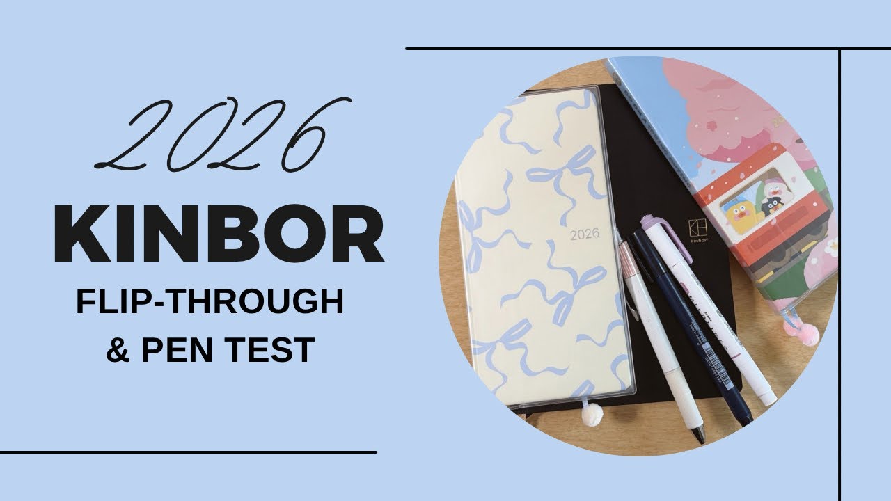 2026 Kinbor Planners! | Flip-through & Pen Test | Kinbor Weeks & Kinbor A5 Techo