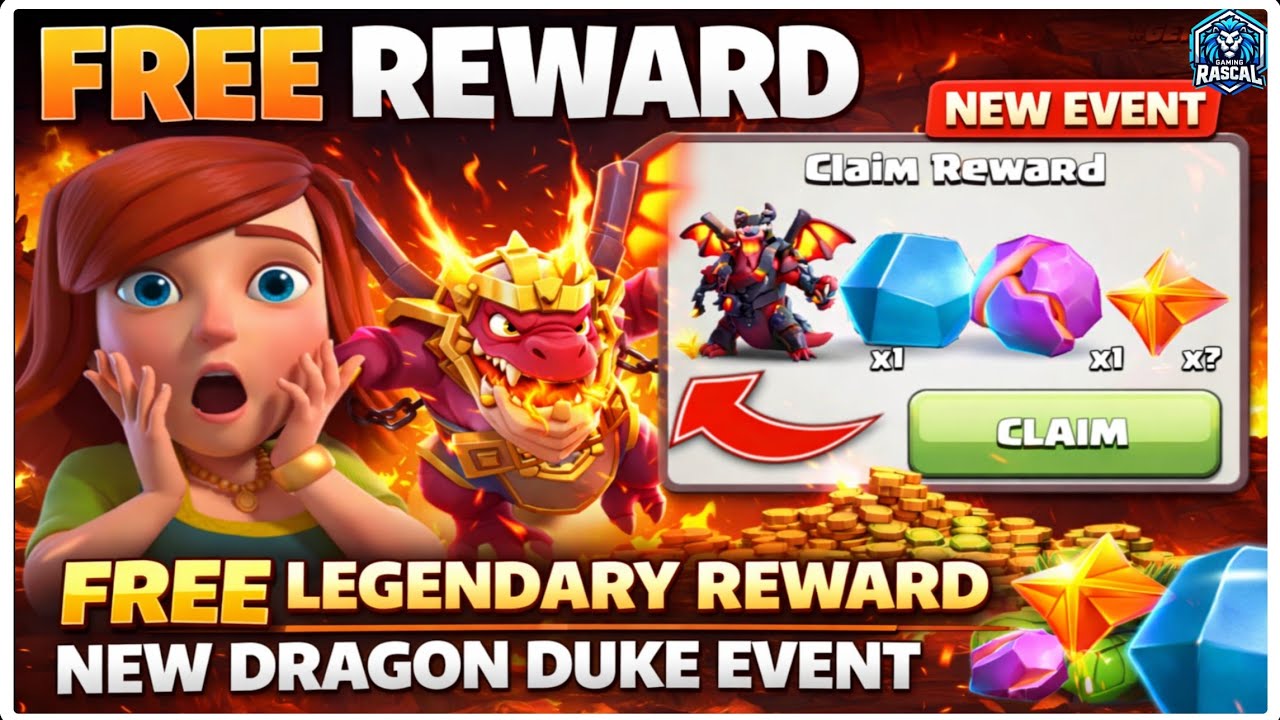 Free Legendary Skin & Ores in New Dragon Duke Event 😱 | Clash of Clans