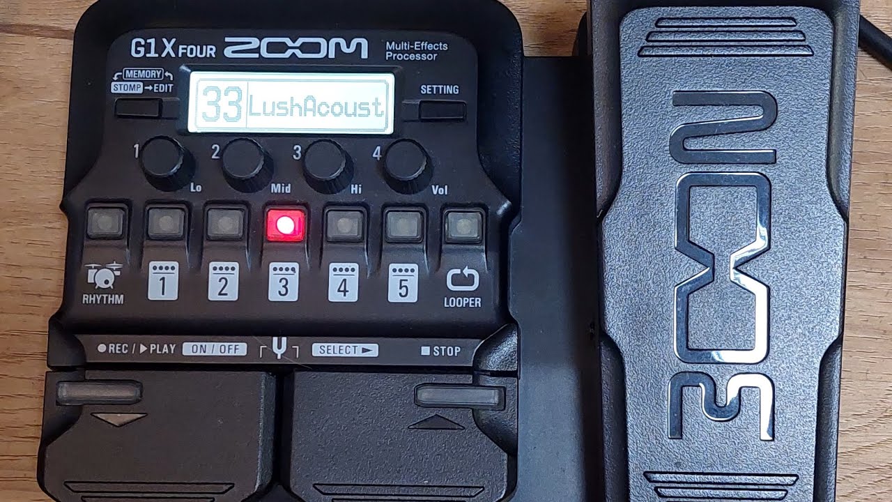 Testando a pedaleira nova Zoom G1xFour