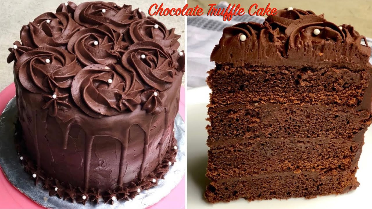 Chocolate Truffle Cake | Eggless Chocolate Ganache Cake | Eggless Chocolate Cake