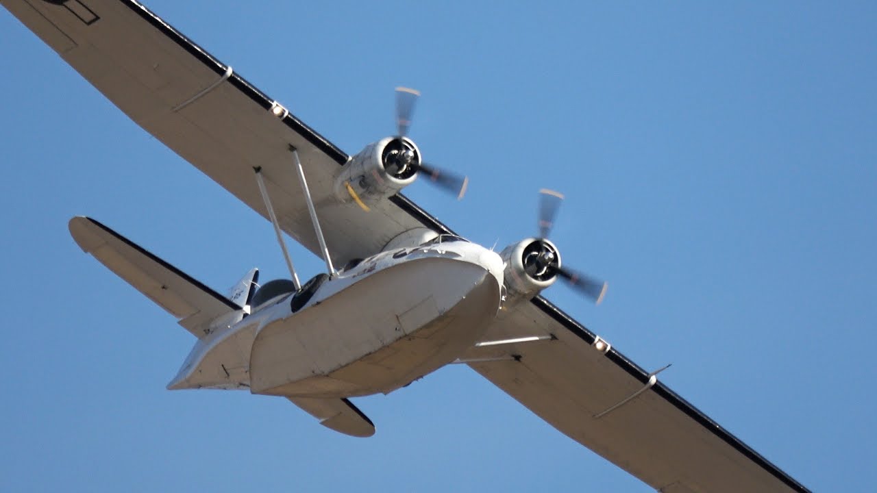 Flugboot Catalina - Flugzeug Start vom Flugboot Catalina vom Flugplatz Soest-Bad Sassendorf