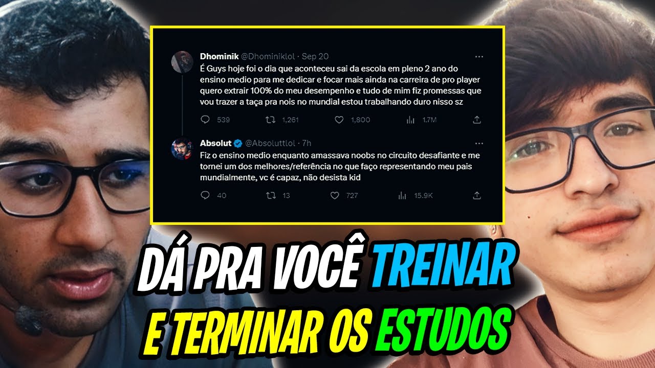 ABSOLUT E SLEZZY ENTREVISTANDO O DHOMINIK (PLAYER QUE LARGOU OS ESTUDOS)
