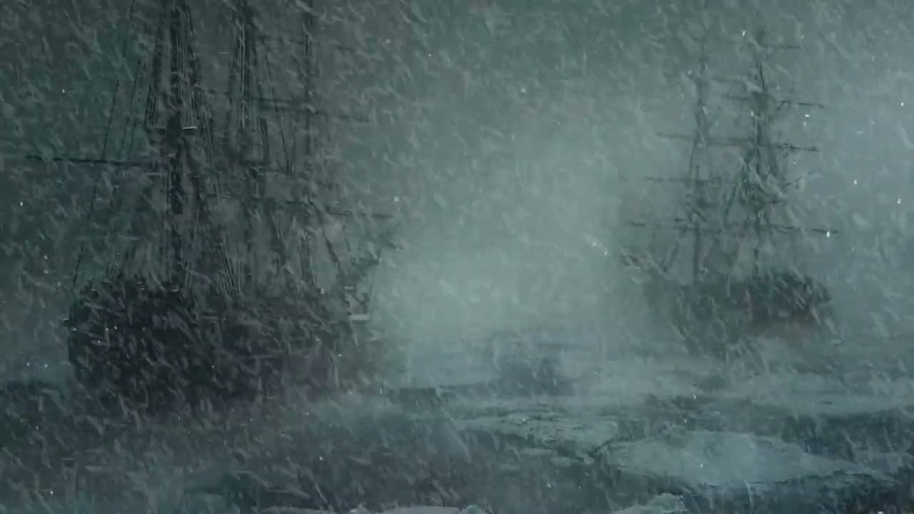 Blustery Wind Sounds for Sleep | Mighty Blowing Snow | Icy Winter Storm & Chilly Snowstorm Ambience