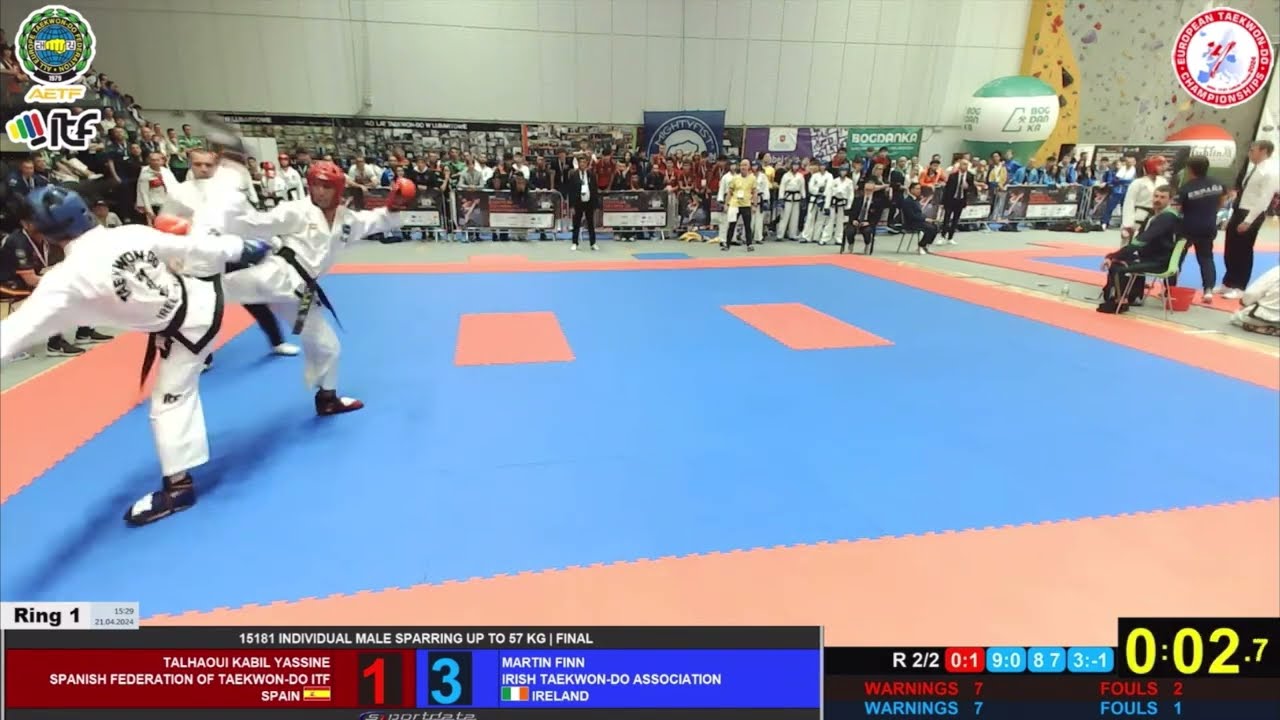 YASSINE KABIL TALHAOUI (ESP) VS FINN MARTIN (IRL) -57KG FINAL ITF EUROPEAN CHAMPIONSHIPS 2024 POLAND