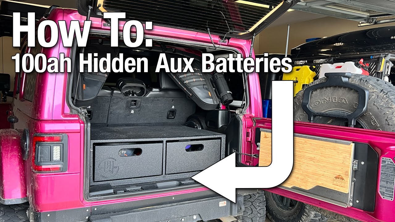 How To: 100ah Hidden Aux Batteries in a Jeep Wrangler