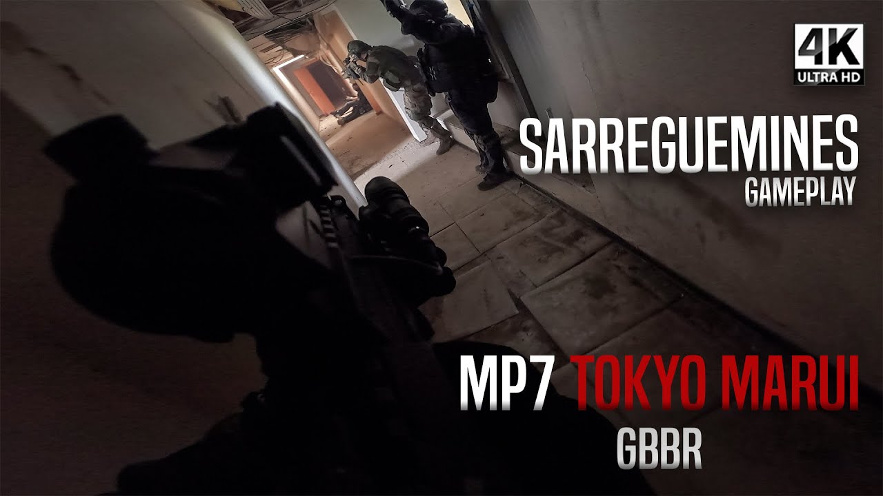 Airsoft Gameplay HARDCORE CQB Sarreguemines GBBR ONLY 4K