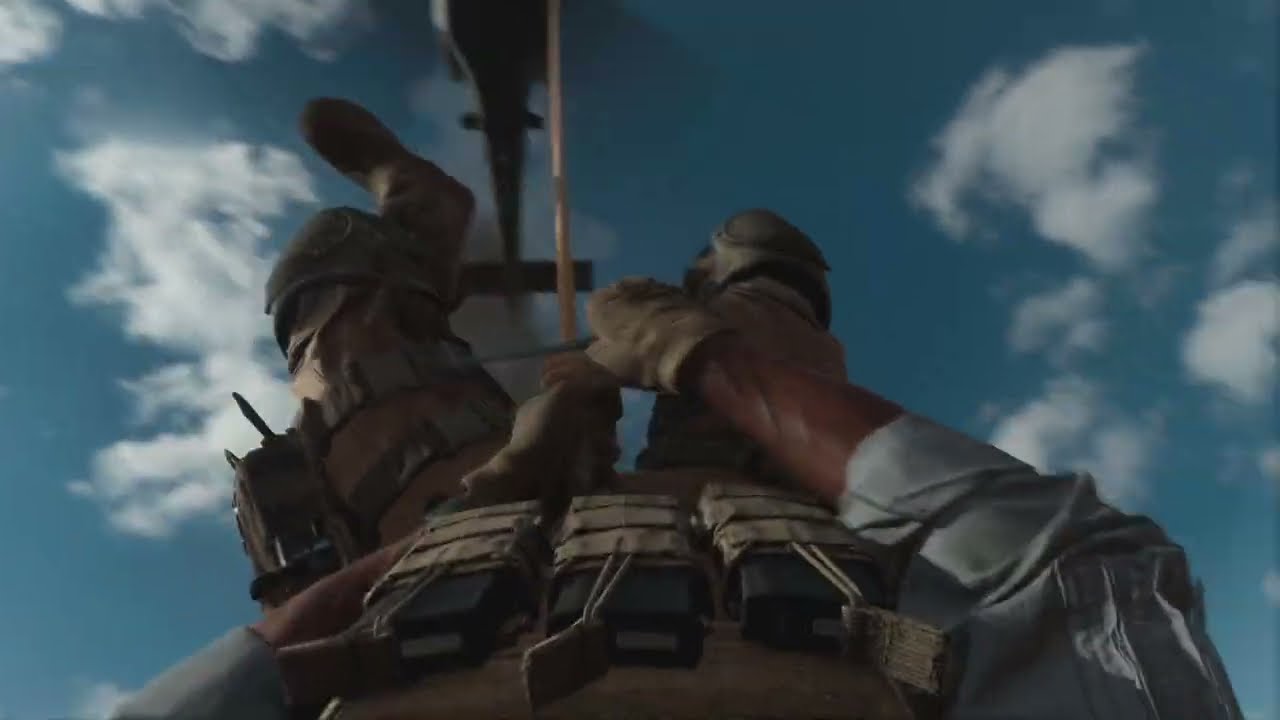 Modern Warfare 2 Campaign | Hanging Upside Down from Helicopter (1080p 60fps) PS5