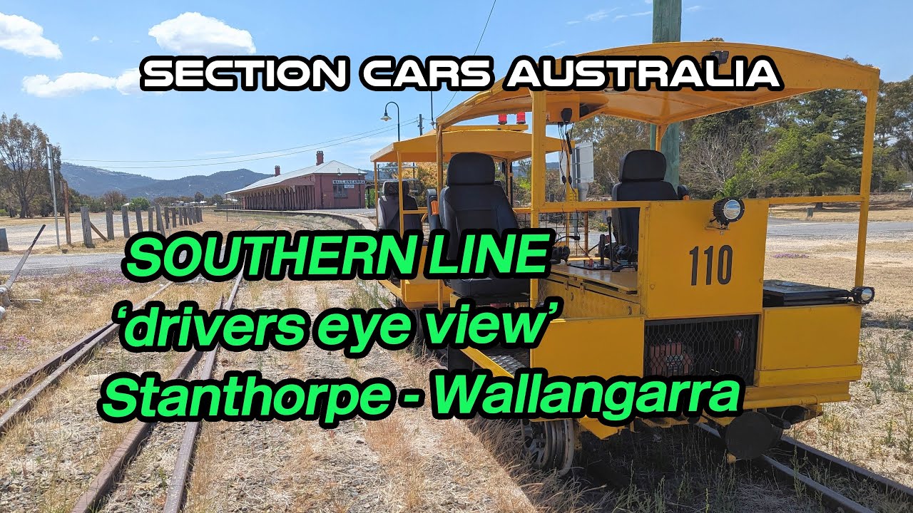 Section Cars Australia - Drivers Eye View. Stanthorpe to Wallangarra - Queensland Rail