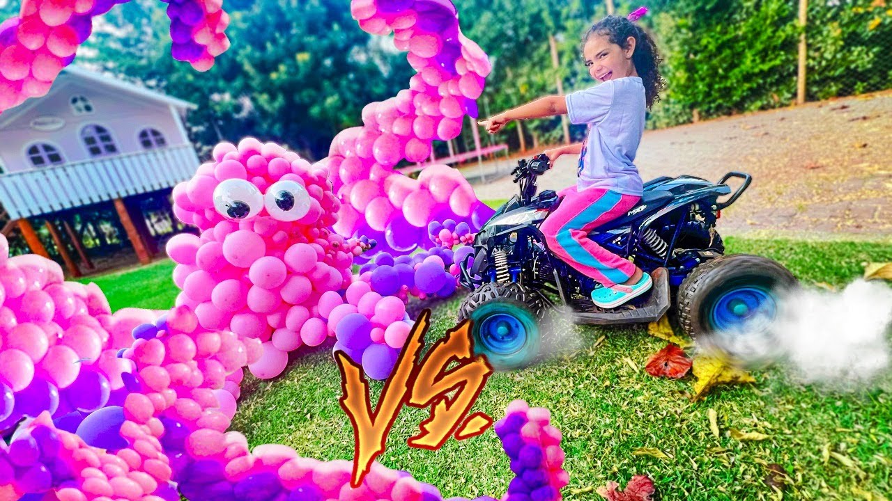 MEU QUADRICÍCLO VS O POLVO GIGANTE * QUEM VENCE ESSA BATALHA???