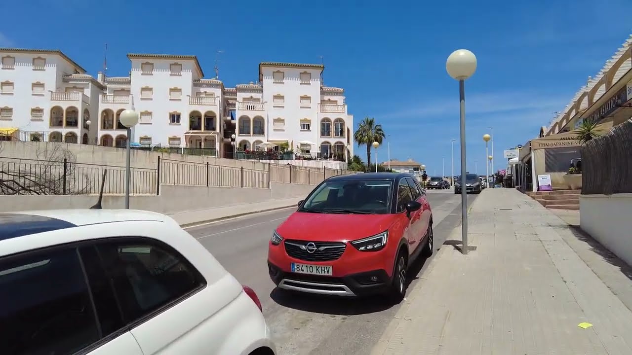 Costa Blanca Walking Tour Spain | Cabo Roig To La Zenia | Shops, Bars, Restaurants and more