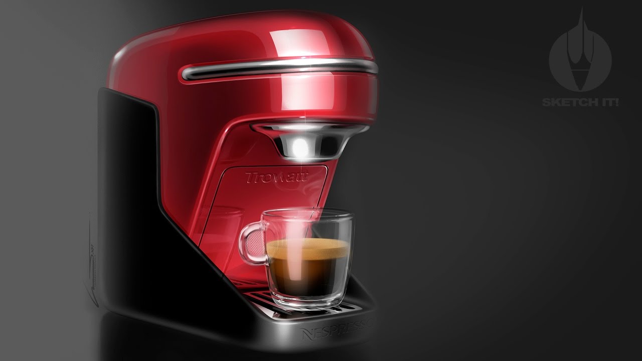 SKETCH-IT! #03 • Espresso machine rendering