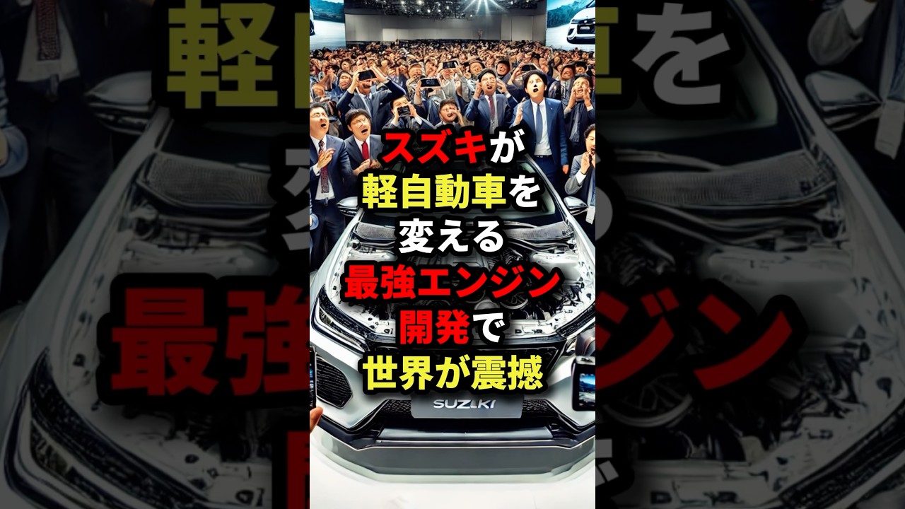 スズキが軽自動車を変える最強エンジン開発で世界が震撼 #海外の反応