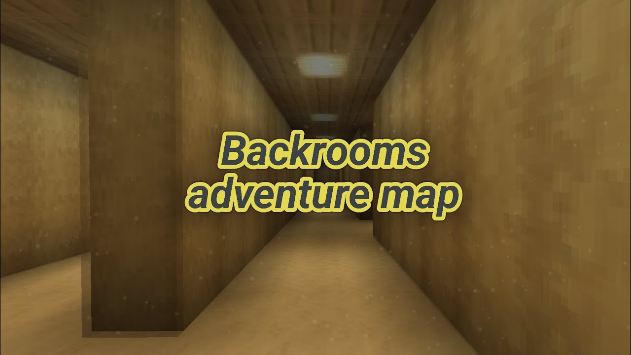Minecraft backrooms adventure map playthrough