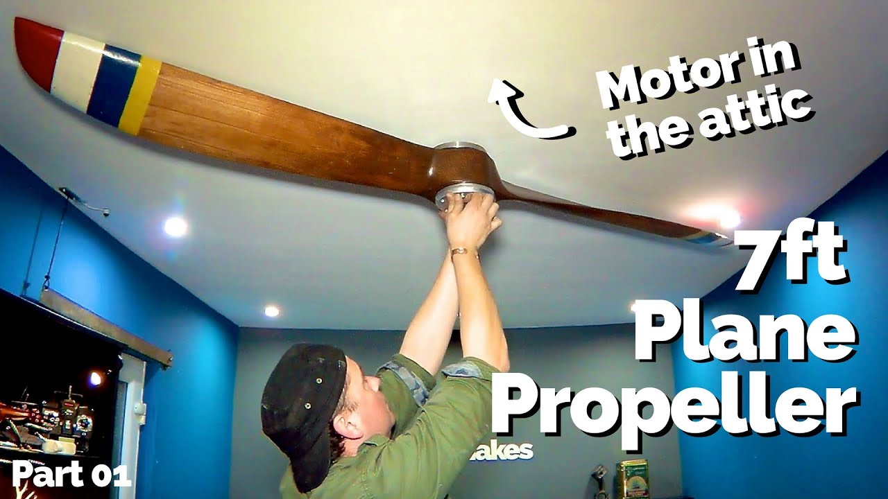 Making a 7 FT MOTORIZED PLANE PROPELLER PART 1 | Man Cave Ideas | Dudie Dude