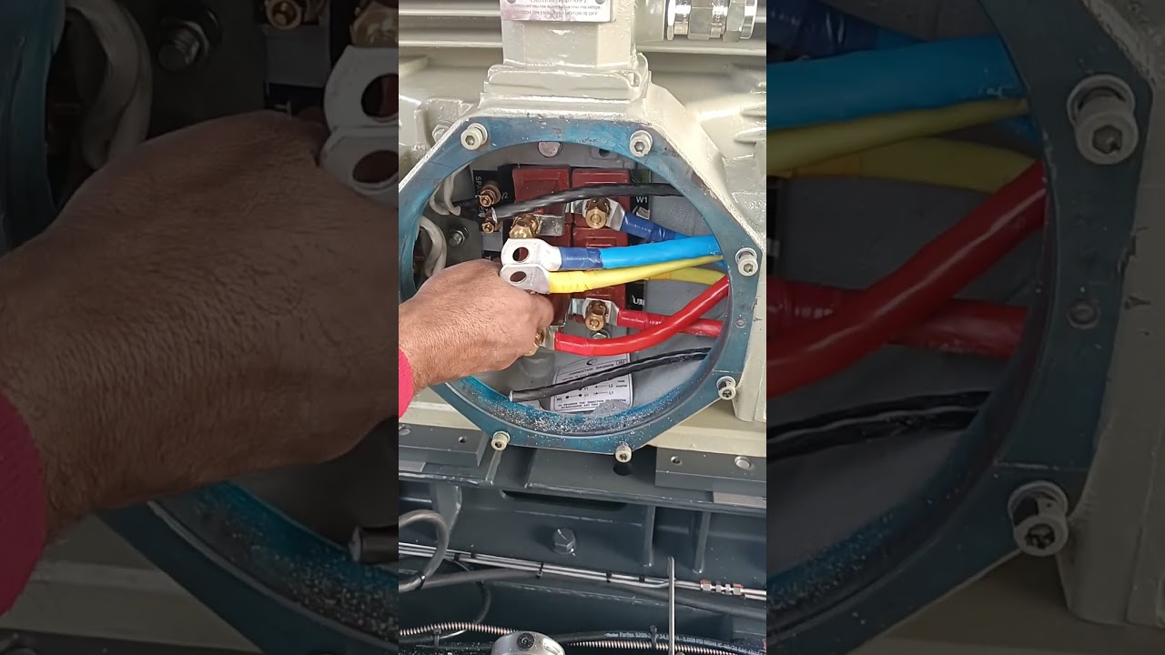 110 KW Motor power cable connection 