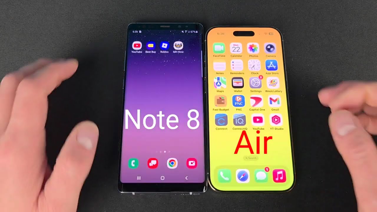 iPhone Air Vs Samsung Note 8 Speed Test Comparison 