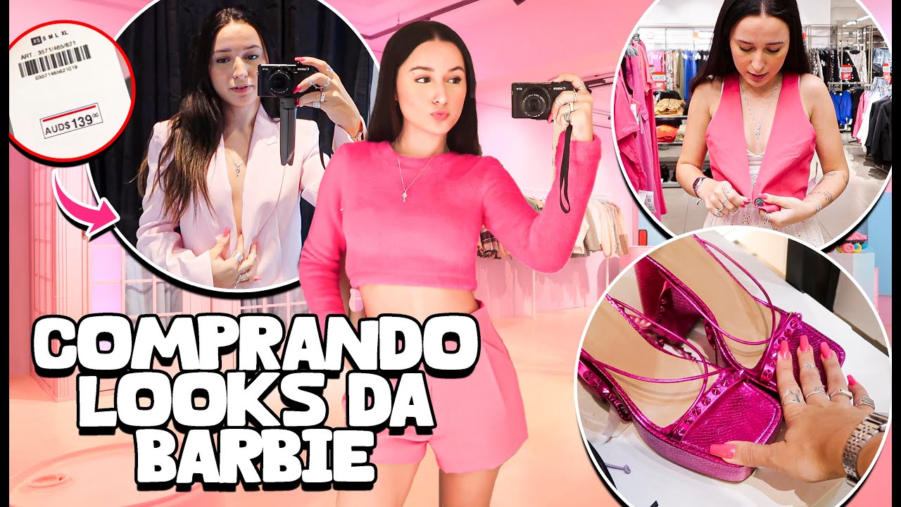 COMPRANDO LOOKS DA BARBIE PARA ASSISTIR A PRÉ ESTREIA DO FILME!