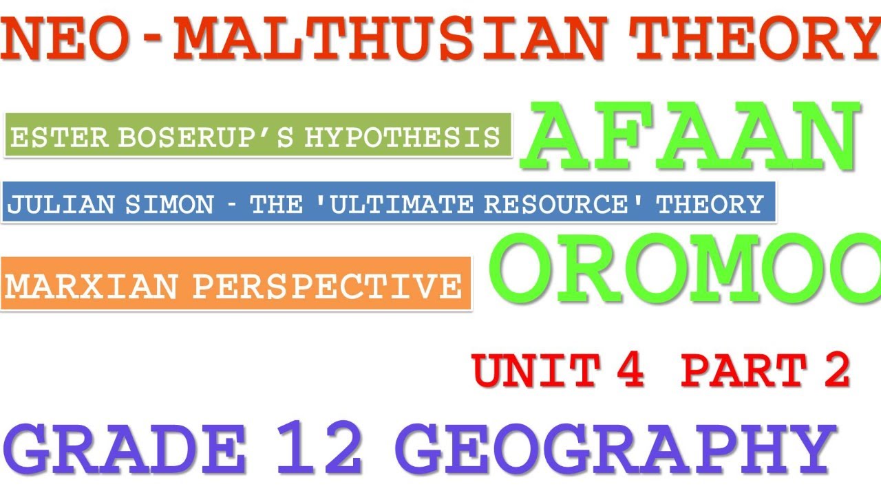 Geography Grade 12 Unit 4 (Afaan Oromooo)