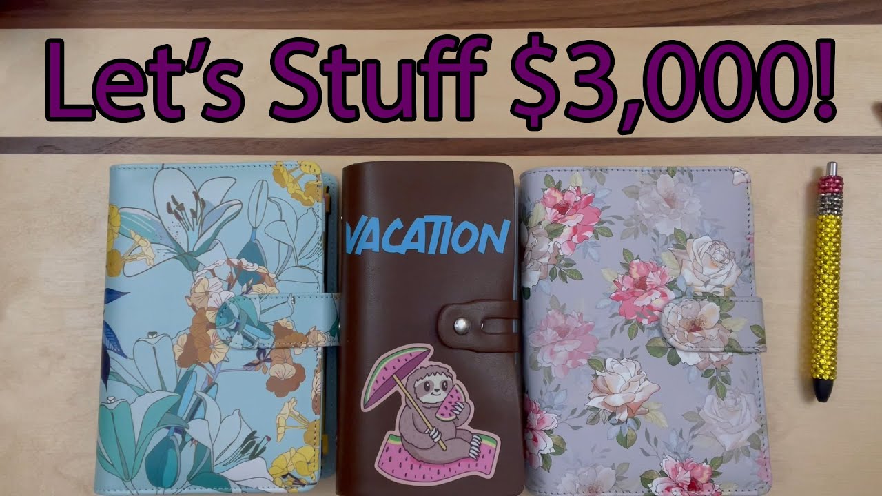 Let's Stuff $3,000! | Cash Stuffing | Savings Challenges | Debt Free Journey | Vacation Savings
