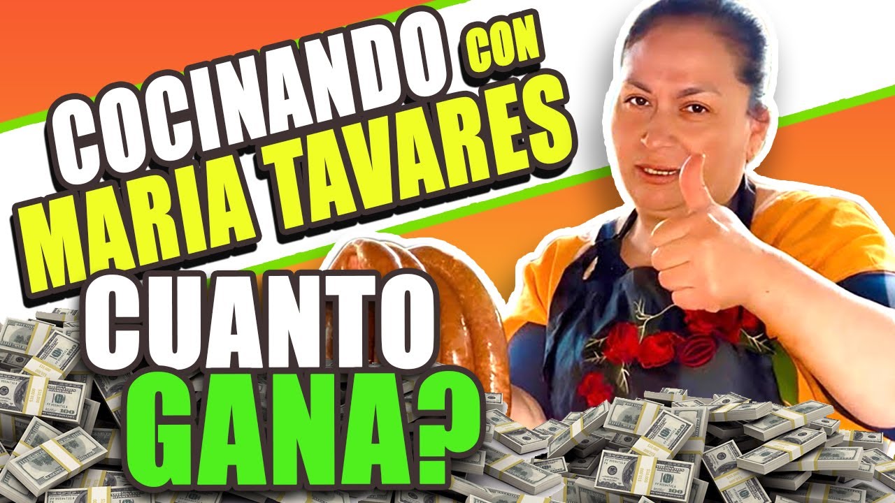 🔥💲 COCINANDO CON MARIA TAVARES Cuanto GANA en YouTube 2024 | CUANTO GANA un CANAL de COCINA 🔥💲
