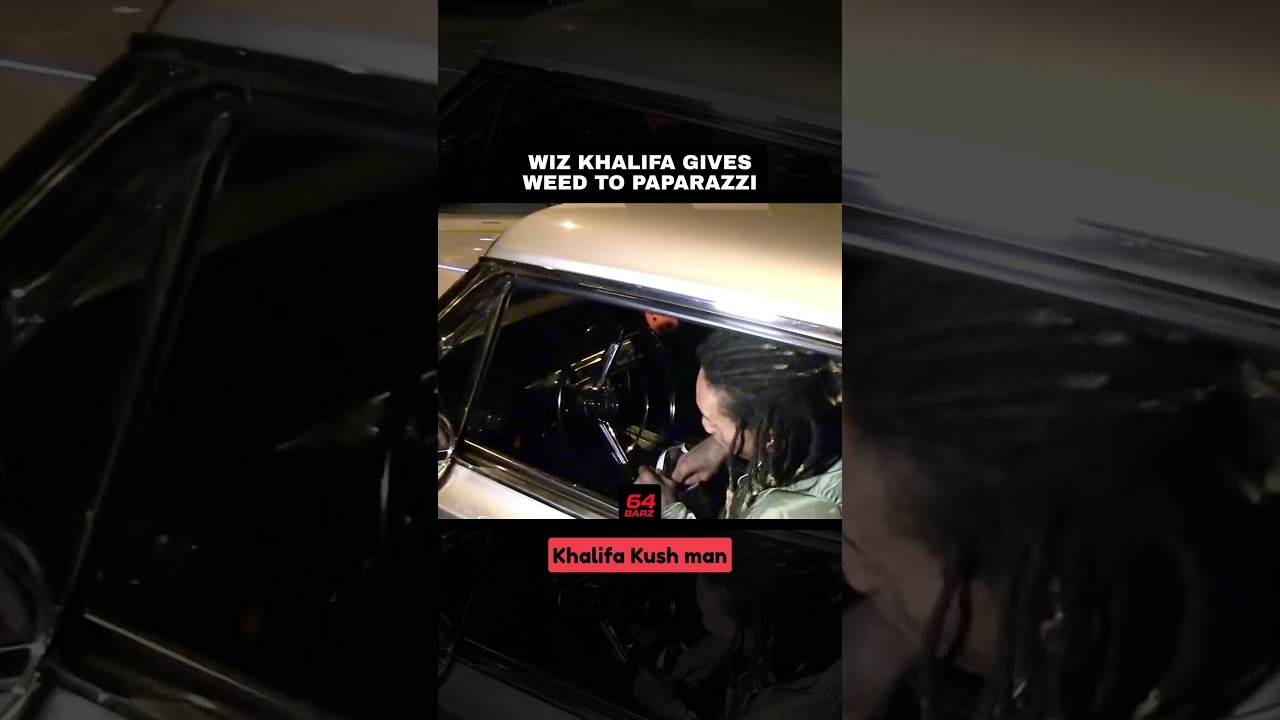 Wiz Khalifa Gives Weed To Paparazzi