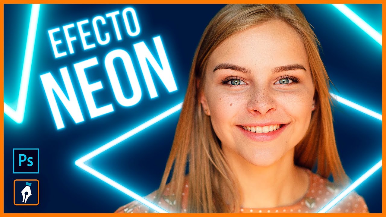 Como hacer EFECTO LUZ de NEON en Photoshop / Tutorial EFECTO NEÓN Parte 2