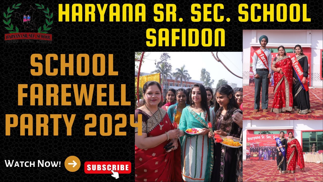 Farewell Party Celebrated by Haryana Sr. Sec. School💃🥳🎇