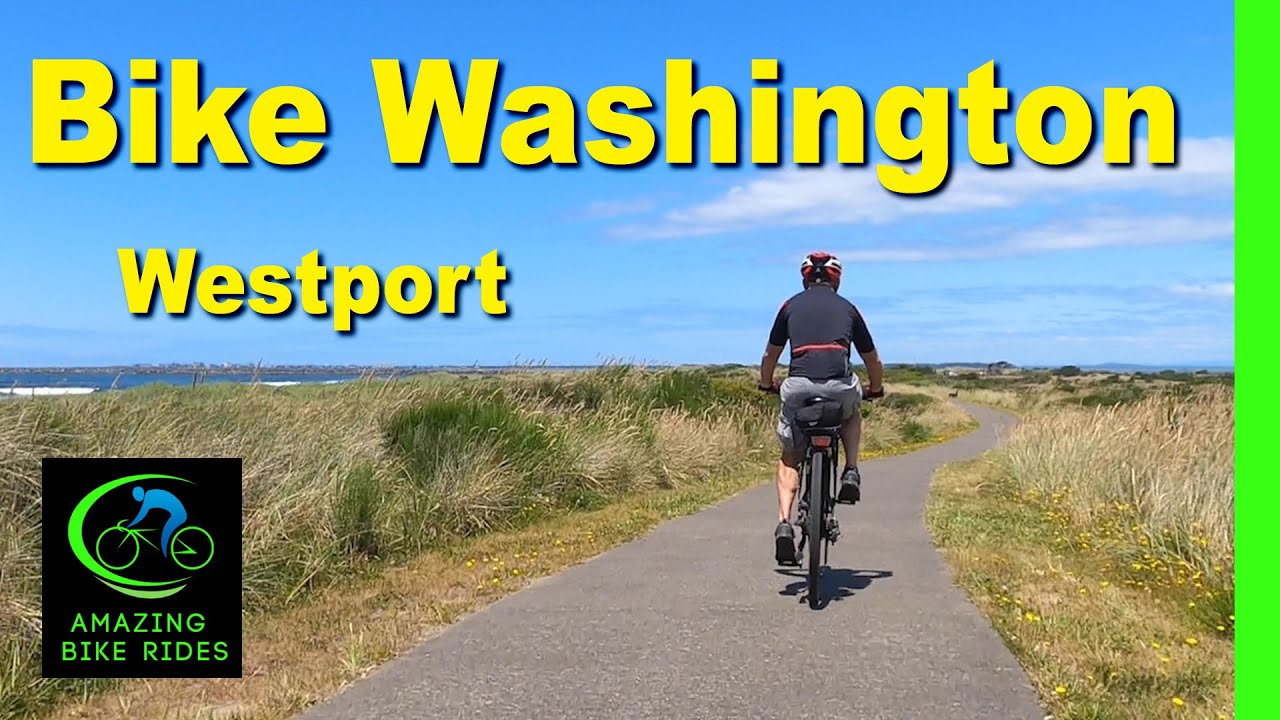 20 Minute Virtual Bike Ride | Westport on the Washington Coast | Cycling Workout | Travel Video