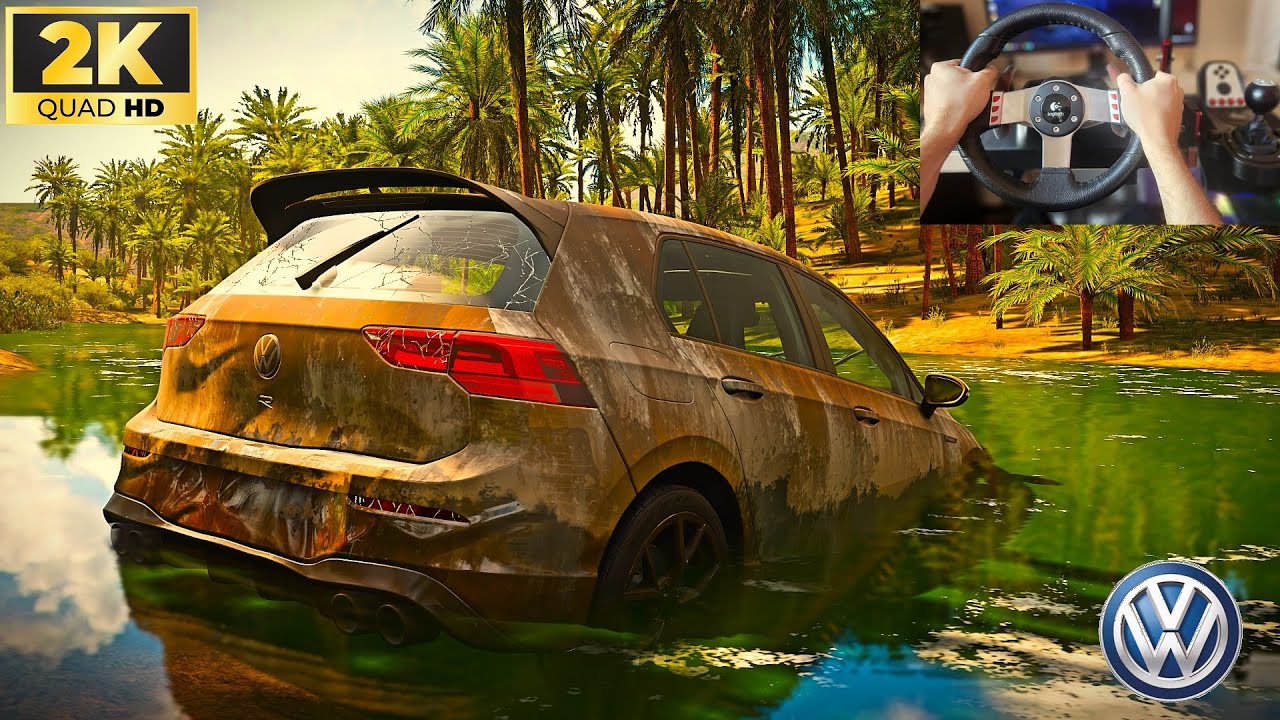Rebuilding Volkswagen GOLF R MK8 - Forza Horizon 5 Steering Wheel Gameplay