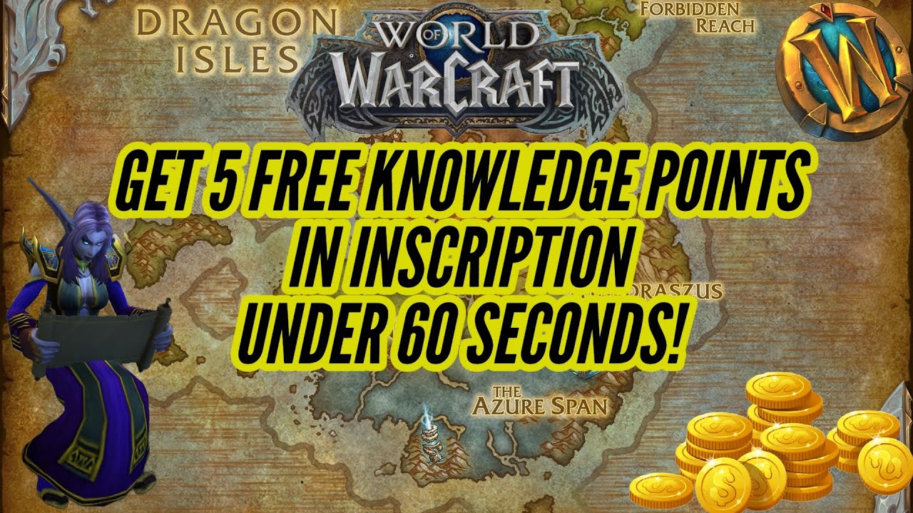 Get 5 FREE Knowledge Points in Inscription UNDER 60 SECONDS! | World of Warcraft Dragonflight