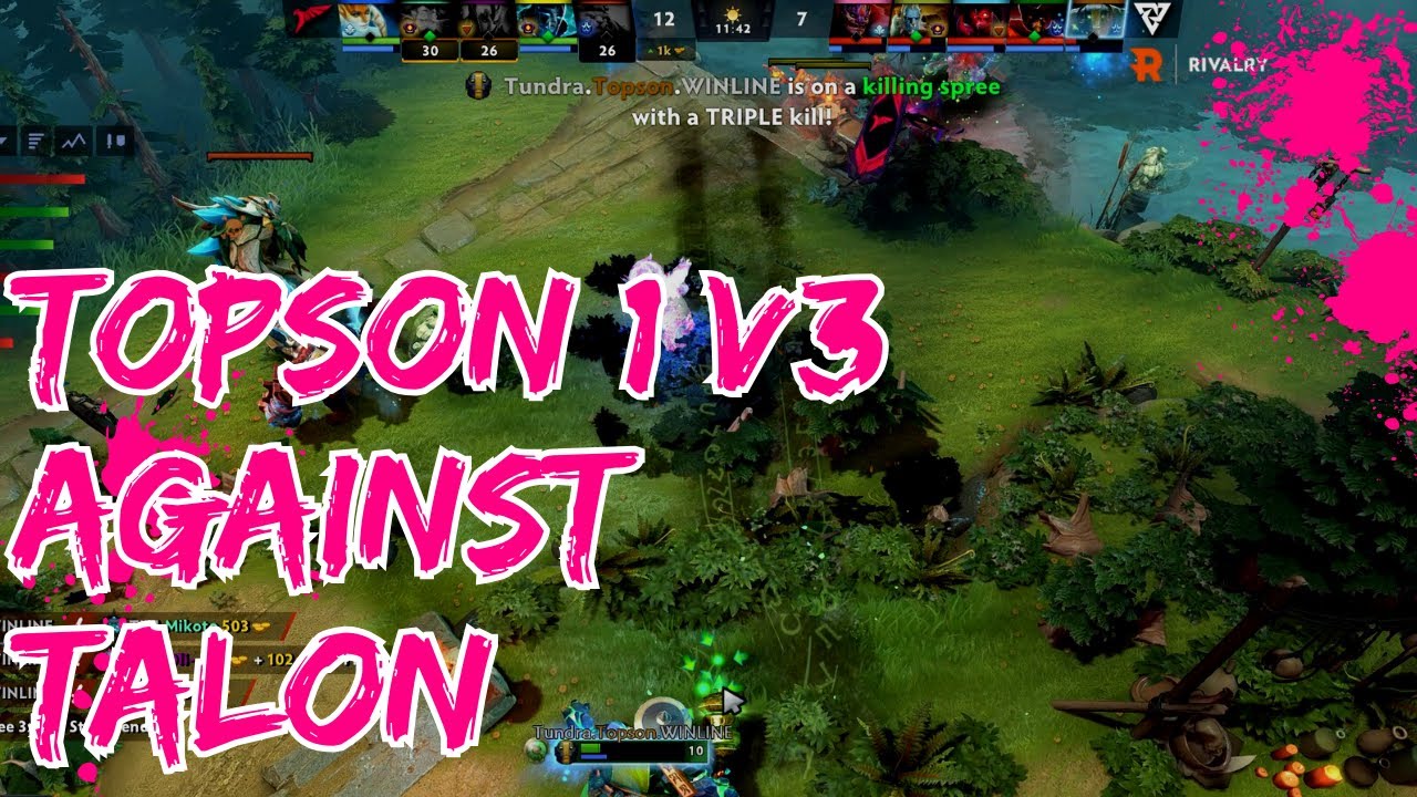 TOPSON 1v3-ing Talon Esports with his Earth Spirit | DOTA 2
