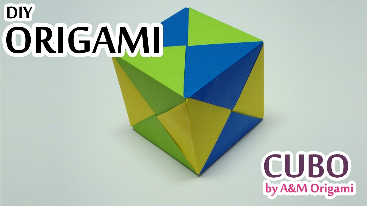 COMO FAZER ORIGAMI CUBO SONOBE #CubodeOrigami #OrigamiModular #OrigamiCube