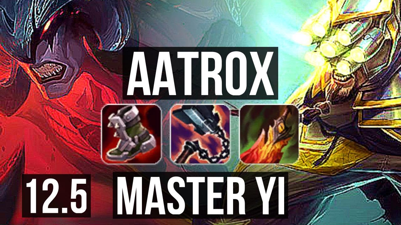AATROX vs YI (TOP) | 2.1M mastery, 1700+ games, 7 solo kills, Dominating | EUW Grandmaster | 12.5