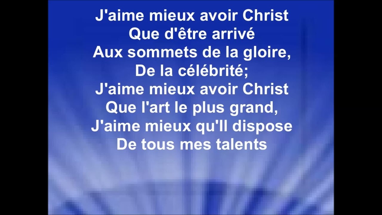 J'AIME MIEUX AVOIR CHRIST - Becky N. (cover Grupo SonDos - Rhea F. Miller)