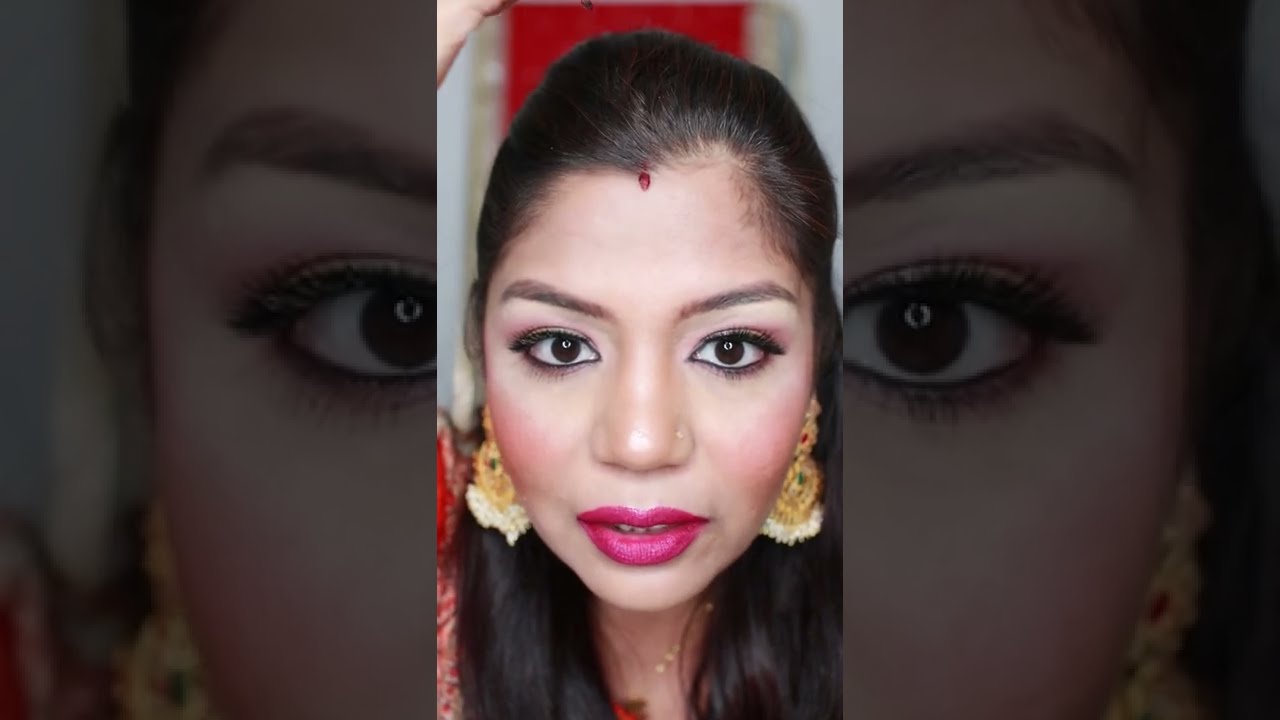 How To Apply Sindoor #bride #bridal #bridalmakeup #karwachauth #beautyhack