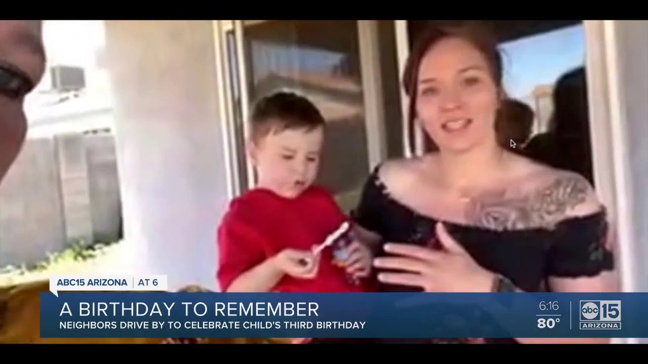 Phoenix family celebrates birthday with drive-by party