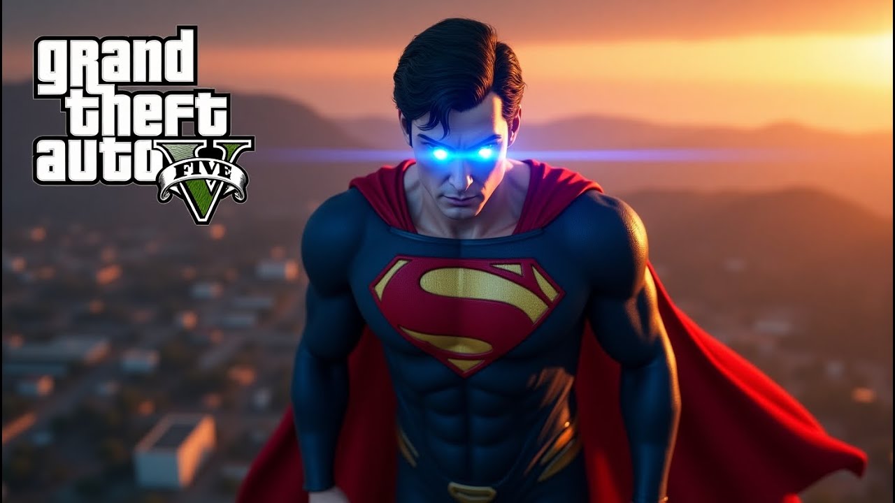 GTA 5 - Superman Mod V2 Gameplay | Superman on the streets of San andreas |