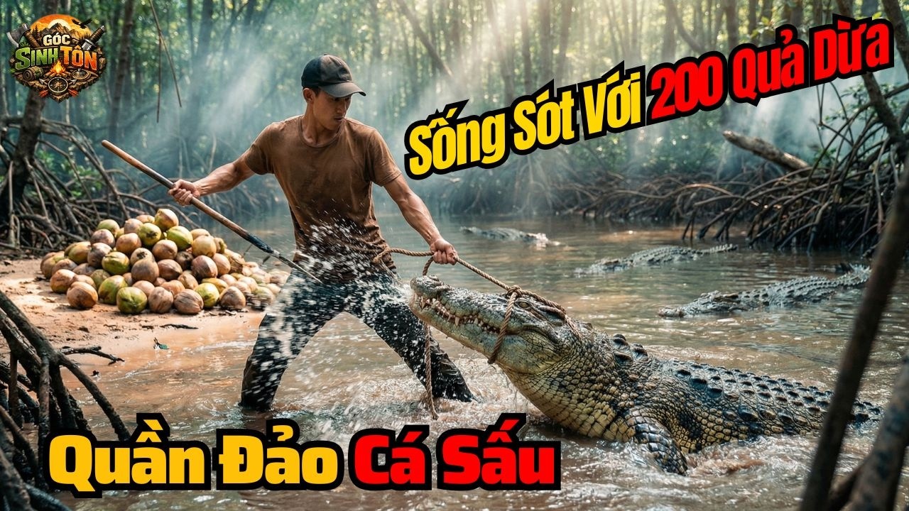 Sinh Tồn 24H Trên Đảo Cá Sấu: Cách Tôi Sống Sót Chỉ Với 200 Quả Dừa