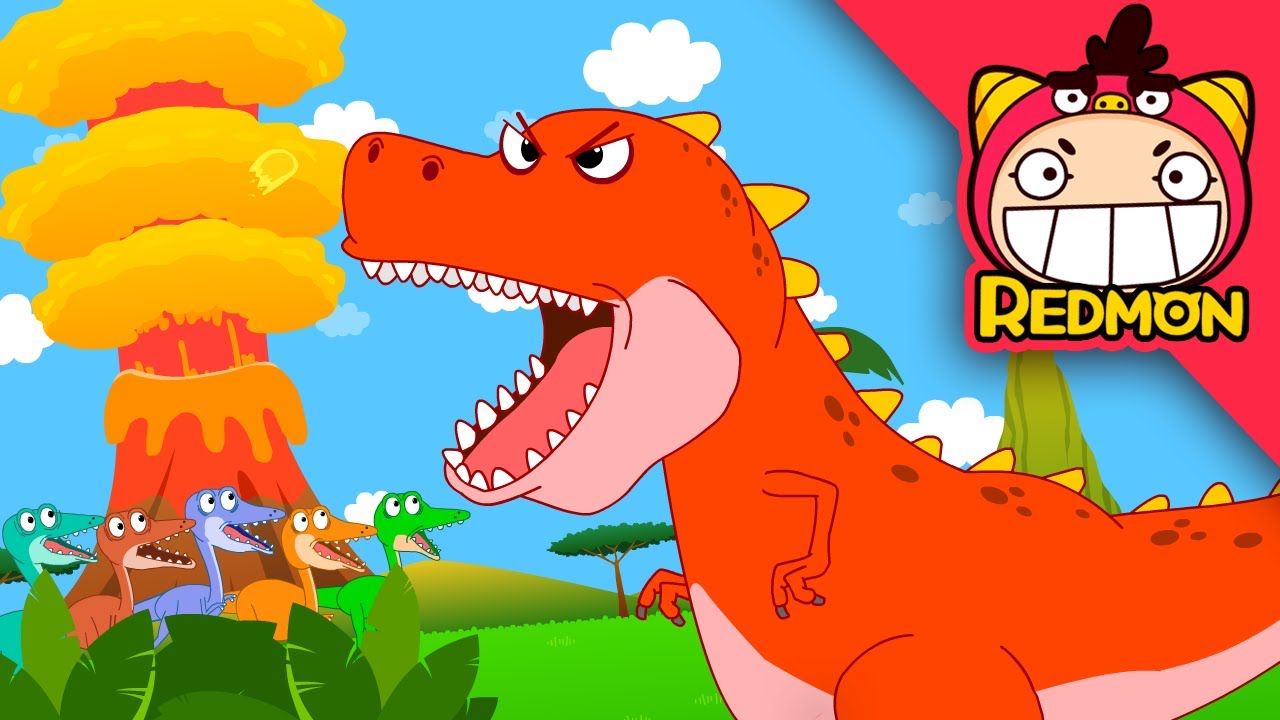 100 Dinos song | Dinosaur songs | Nursery Rhymes | REDMON