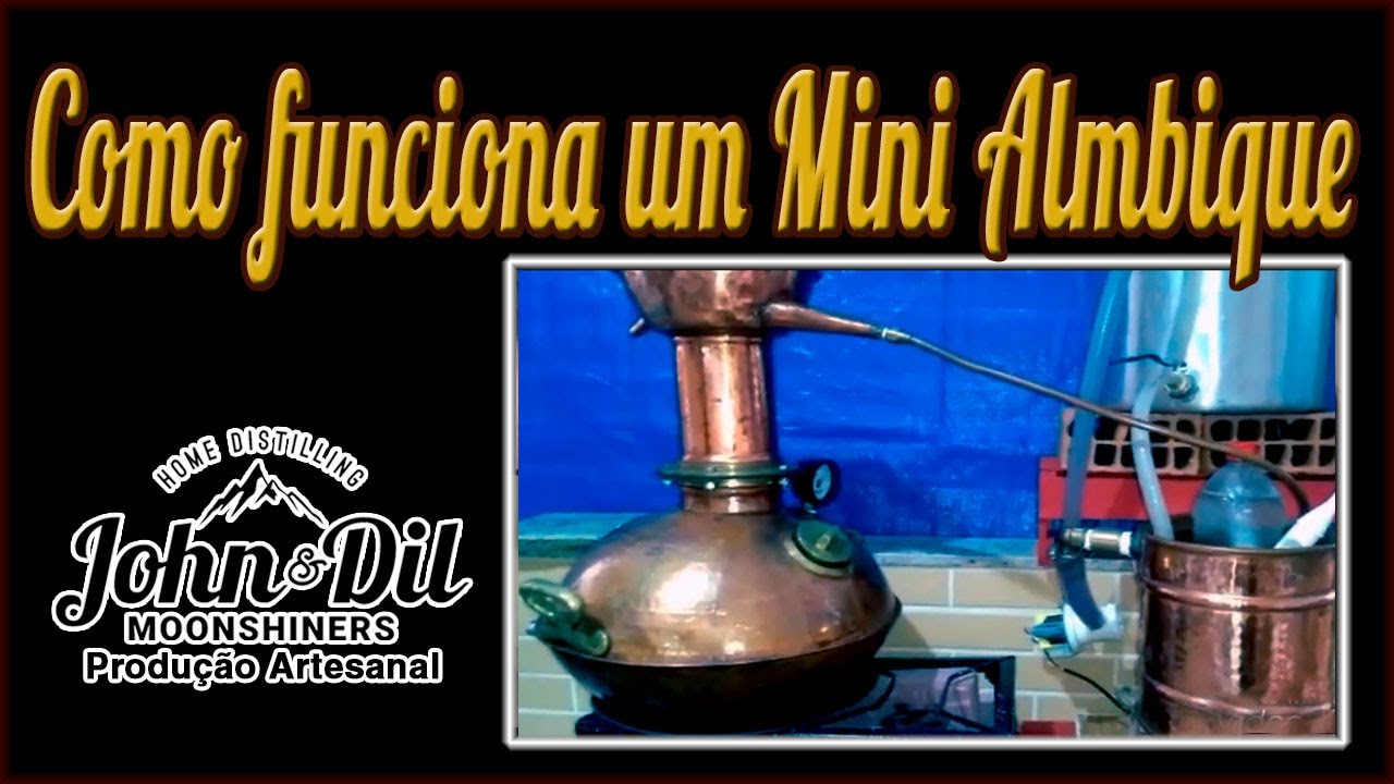 Como funciona um Mini alambique de cobre para Home Distilling (Destila&ccedil;&atilde;o Caseira )
