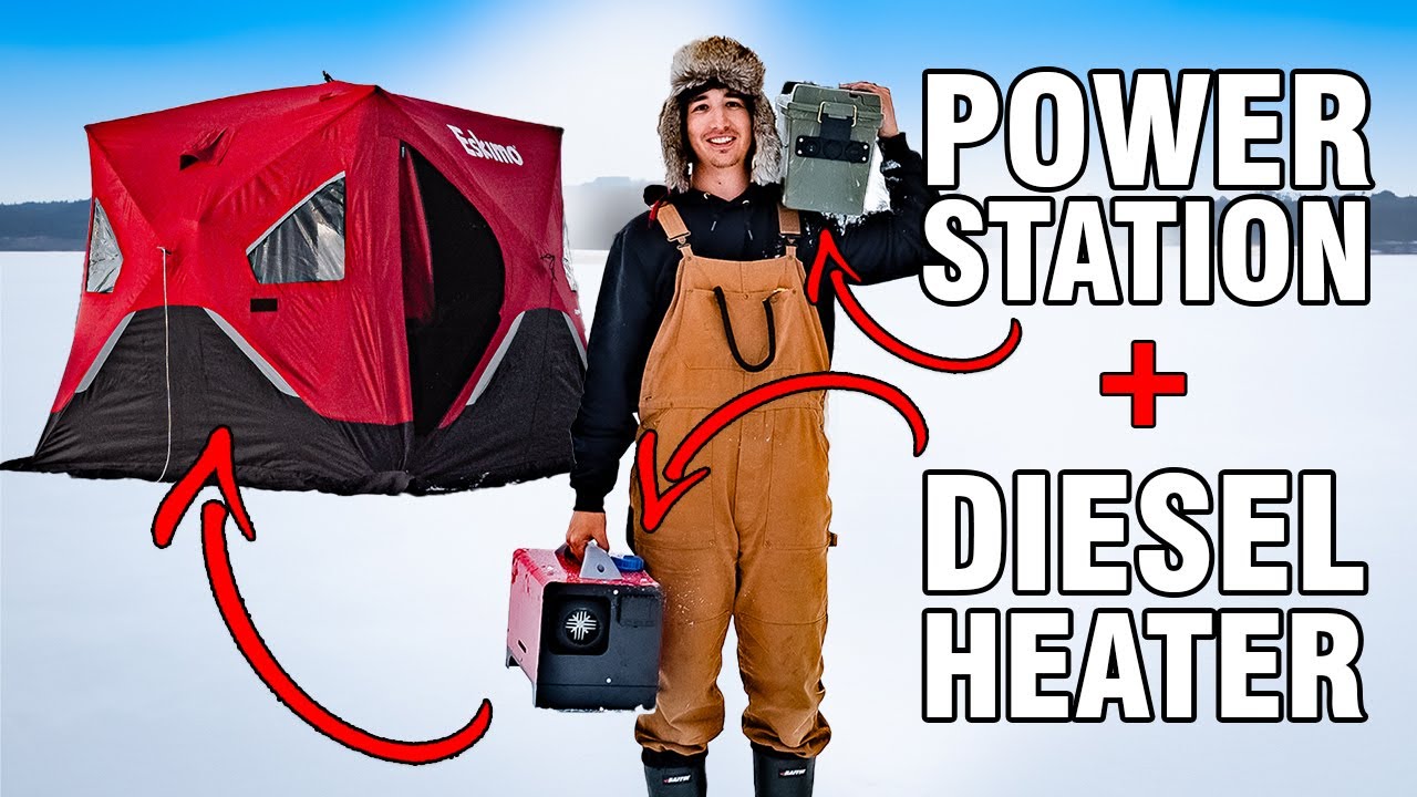 I built a Power Pack & Diesel Heater for Ice Fishing / Hot Tenting
