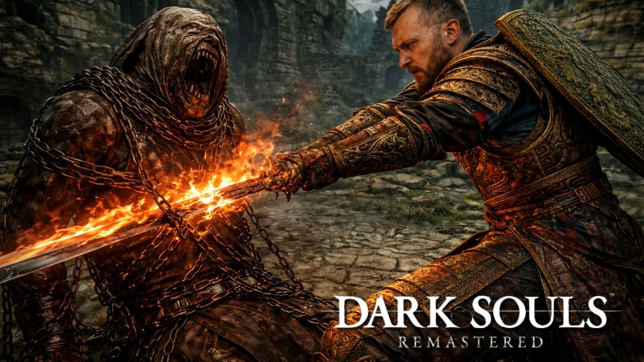 Dark Souls. Remastered. Поселок Олачиль и меч из души Арториаса.