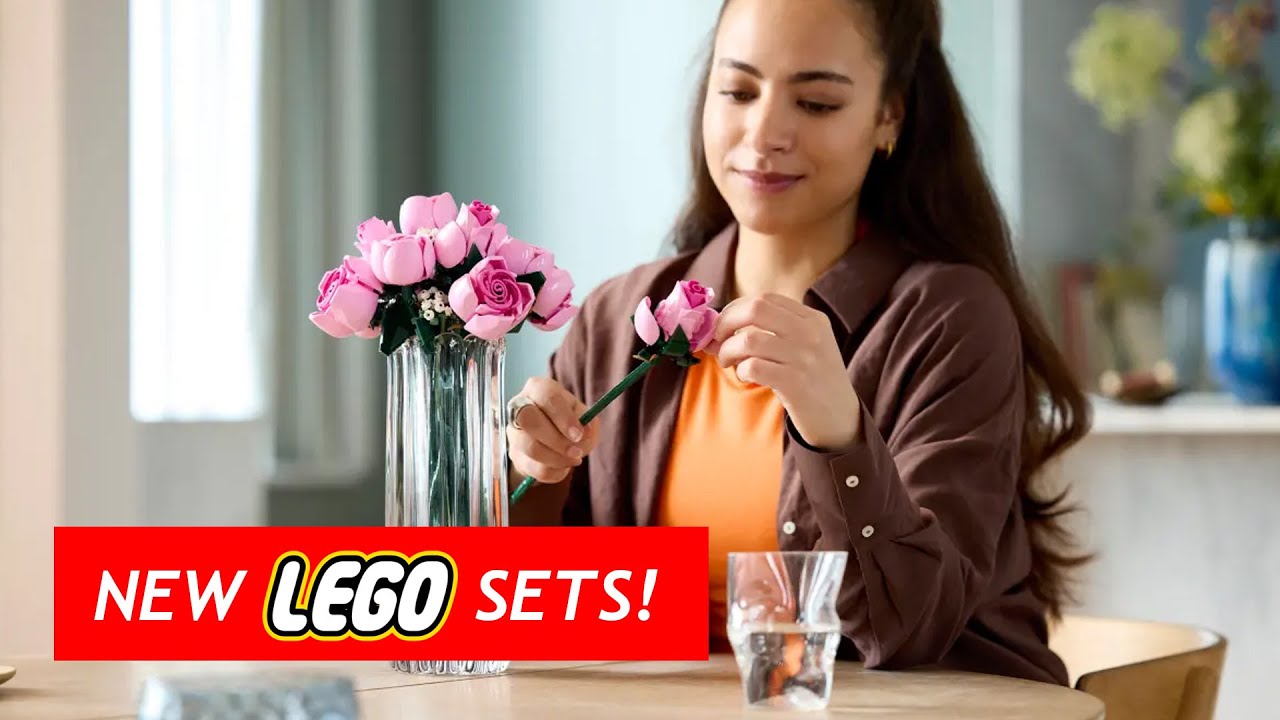 New LEGO Set : Bouquet of Pink Roses  (10374)