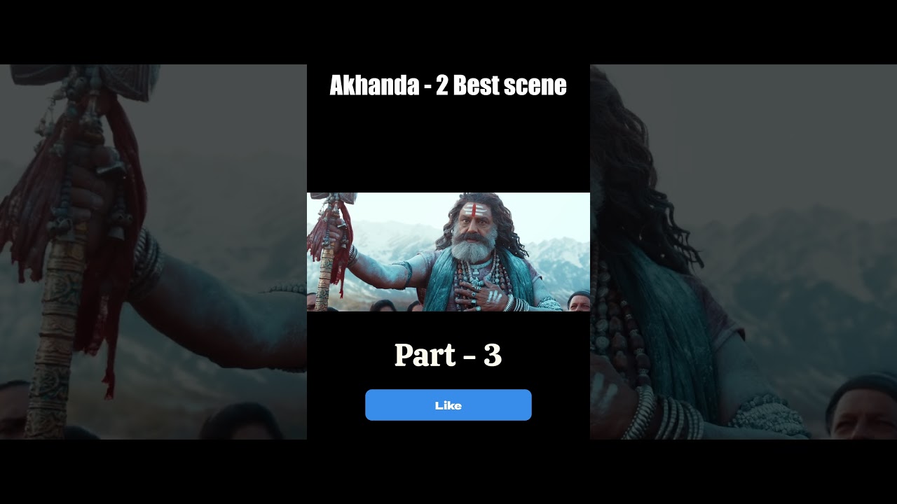 AKHANDA 2🔥 Balakrishna Mass Entry | Goosebumps Scene | South Movie Short 
