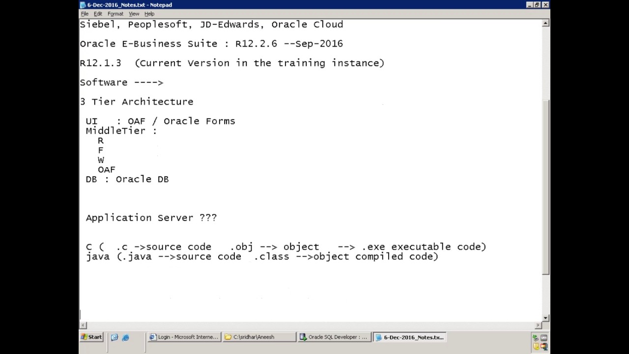 Oracle E-Business Suite - Technical Basics