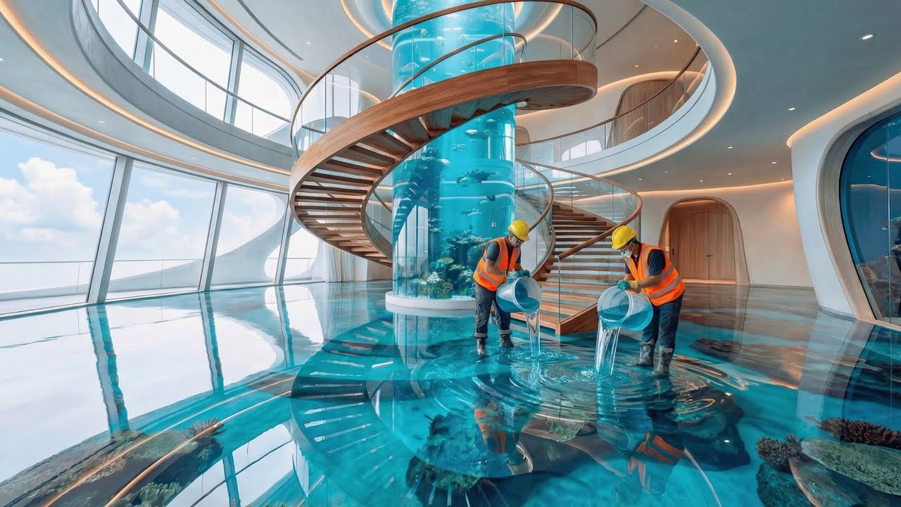 Top 8 Beautiful Epoxy Floors with Refined Resin Pours for Luxury Villas (Full Process)