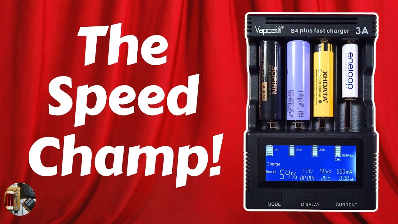 Vapcell S4 Plus V3 3A Four Bay Fast Charger Review