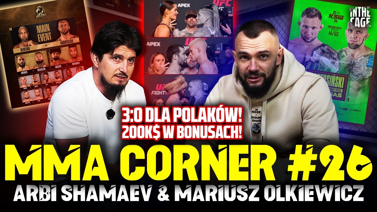 MMA Corner #26 | 3:0 POLAKÓW na UFC! | King's Arena 2 | Bartos 