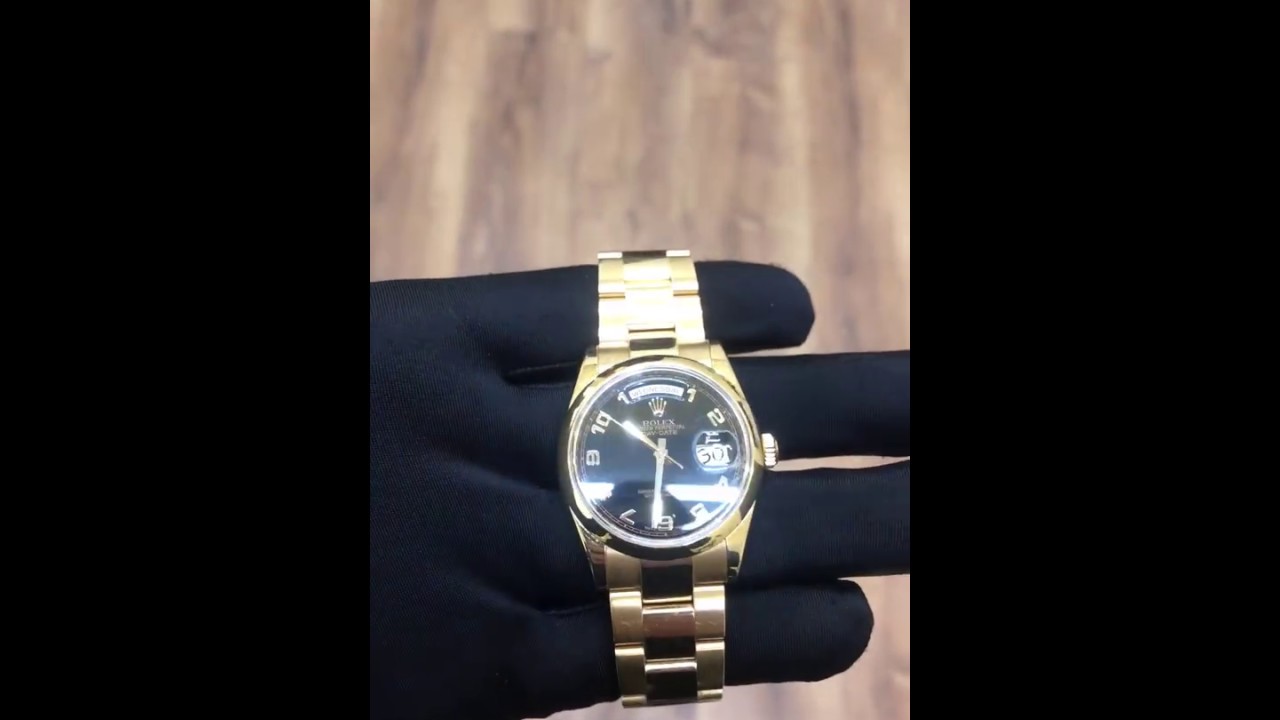 ROLEX DAY DATE PRESIDENTIAL MEN'S 18K PINK GOLD ROSE.
